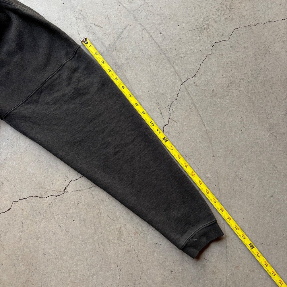 Vintage 90s Stussy Oval Logo Sweatshirt Mens Large Faded Black Distressed Crew - Picture 8 of 8